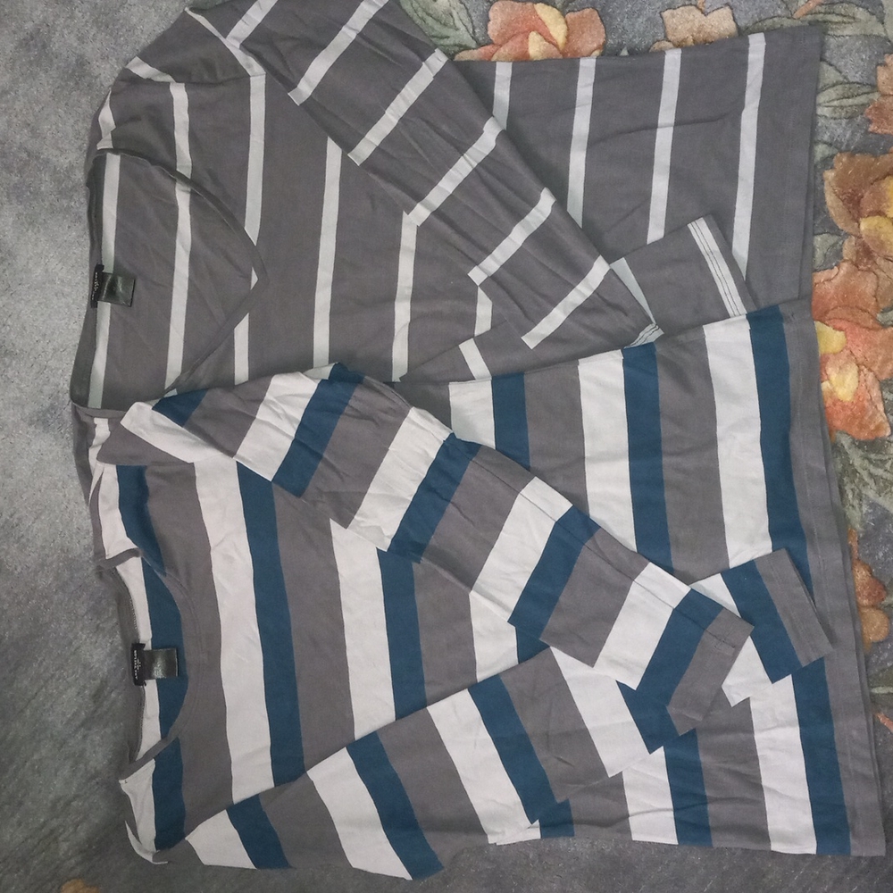 2 striped tees